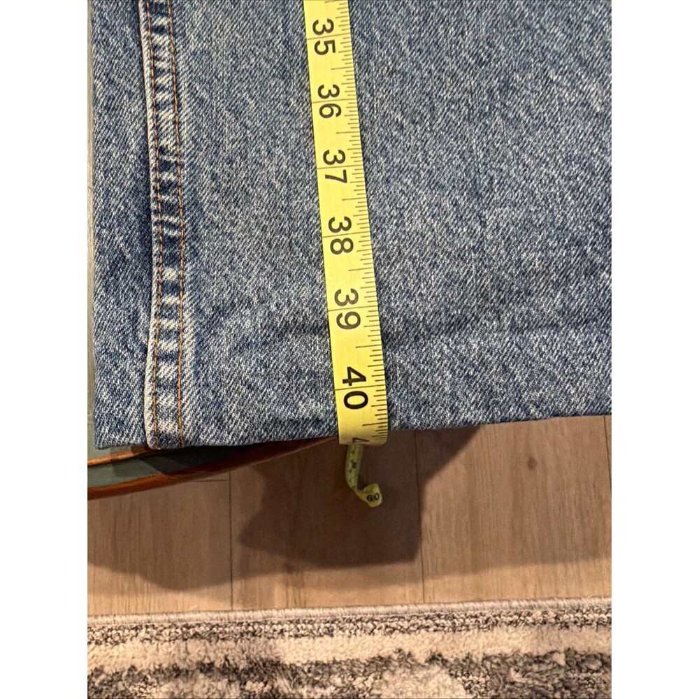Men's Vintage Levi's 505 Orange Tab Jeans Size 36x34 Straight Leg Blue Denim - Picture 6 of 10